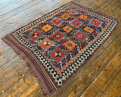 ANTIQUE QASHQAI KILIM 230M X 159M - ADDITIONAL PHOTO 4