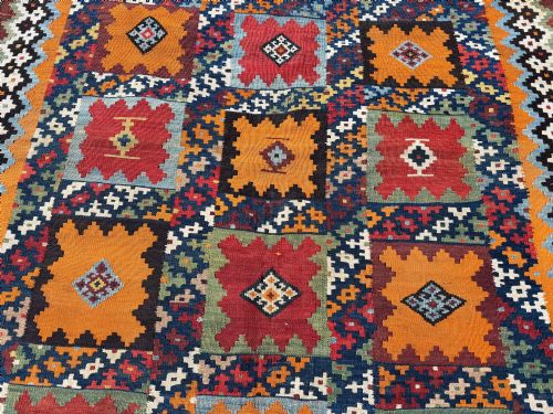 ANTIQUE QASHQAI KILIM 230M X 159M - ADDITIONAL PHOTO 7