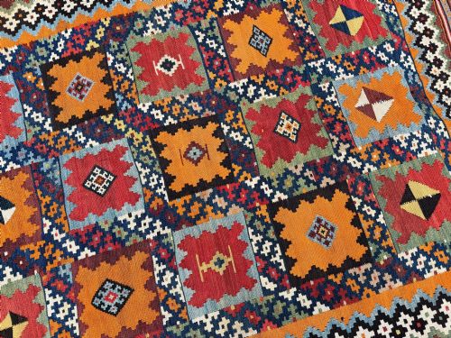 ANTIQUE QASHQAI KILIM 230M X 159M - ADDITIONAL PHOTO 10