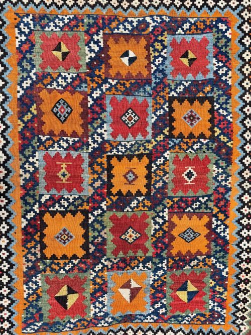 ANTIQUE QASHQAI KILIM 230M X 159M - ADDITIONAL PHOTO 13