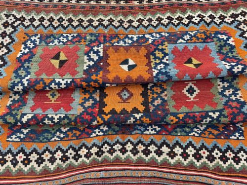 ANTIQUE QASHQAI KILIM 230M X 159M - ADDITIONAL PHOTO 15