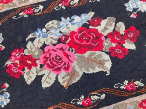 VINTAGE CAUCASIAN KARABAGH KILIM 277M X 149M - ADDITIONAL PHOTO 4
