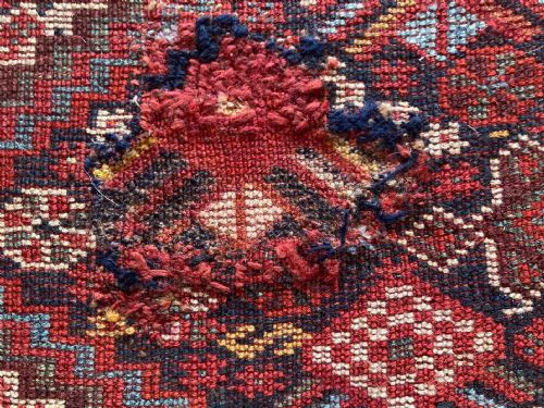 ANTIQUE KHAMSEH RUG 178M X 145M - ADDITIONAL PHOTO 19
