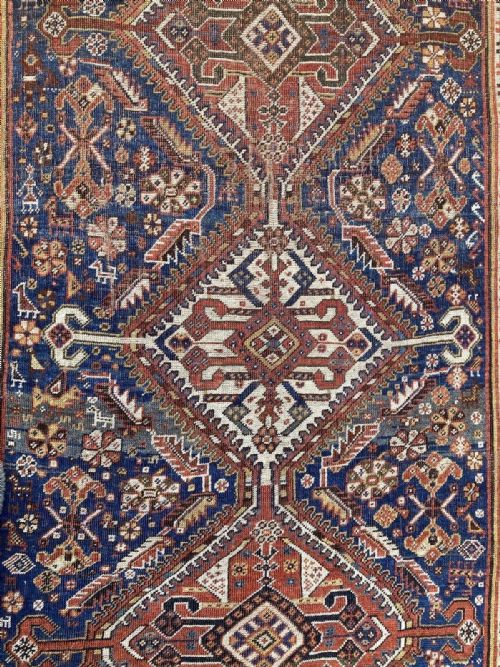 ANTIQUE QASHQAI RUG 236M X 160 - ADDITIONAL PHOTO 15