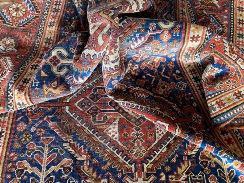 ANTIQUE QASHQAI RUG 236M X 160 - ADDITIONAL PHOTO 17