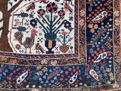 ANTIQUE NEYRIZ RUG 202M X 154M - ADDITIONAL PHOTO 5
