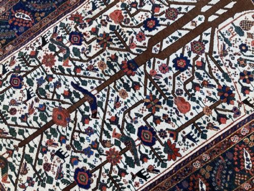 ANTIQUE NEYRIZ RUG 202M X 154M - ADDITIONAL PHOTO 9