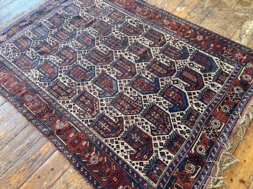 ANTIQUE KHAMSEH RUG 190M X 139M - ADDITIONAL PHOTO 3