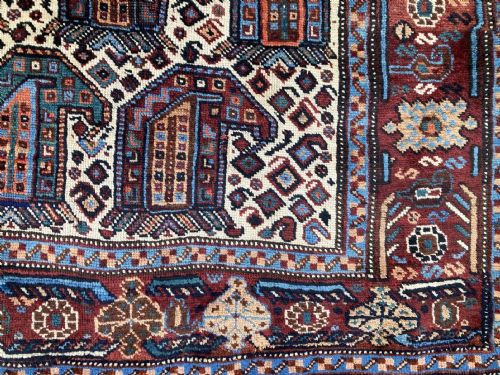 ANTIQUE KHAMSEH RUG 190M X 139M - ADDITIONAL PHOTO 5