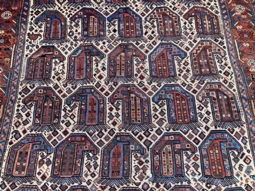 ANTIQUE KHAMSEH RUG 190M X 139M - ADDITIONAL PHOTO 6