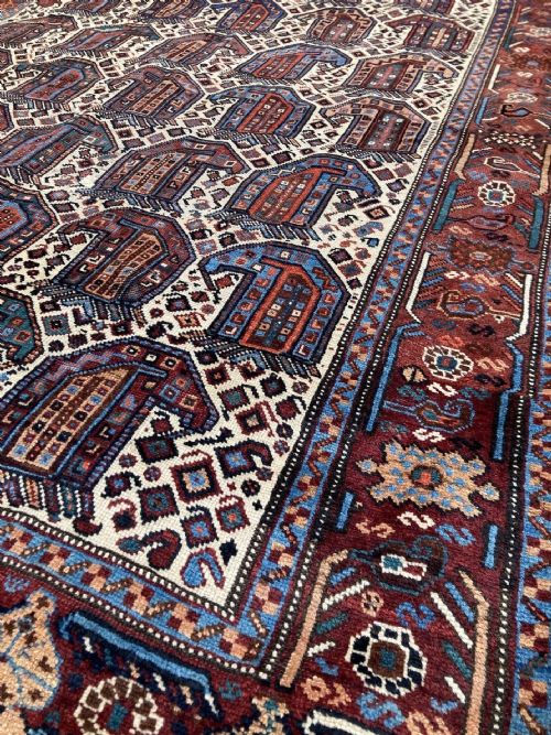 ANTIQUE KHAMSEH RUG 190M X 139M - ADDITIONAL PHOTO 7