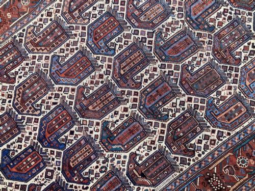 ANTIQUE KHAMSEH RUG 190M X 139M - ADDITIONAL PHOTO 9