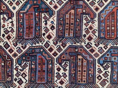 ANTIQUE KHAMSEH RUG 190M X 139M - ADDITIONAL PHOTO 10