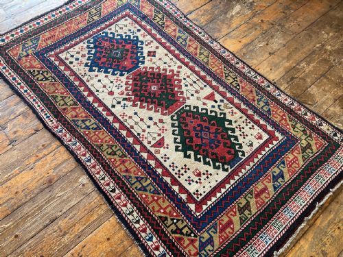 ANTIQUE CAUCASIAN KAZAK RUG 182M X 097M - ADDITIONAL PHOTO 3