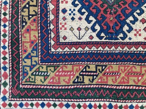 ANTIQUE CAUCASIAN KAZAK RUG 182M X 097M - ADDITIONAL PHOTO 4