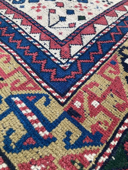 ANTIQUE CAUCASIAN KAZAK RUG 182M X 097M - ADDITIONAL PHOTO 7