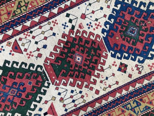 ANTIQUE CAUCASIAN KAZAK RUG 182M X 097M - ADDITIONAL PHOTO 8