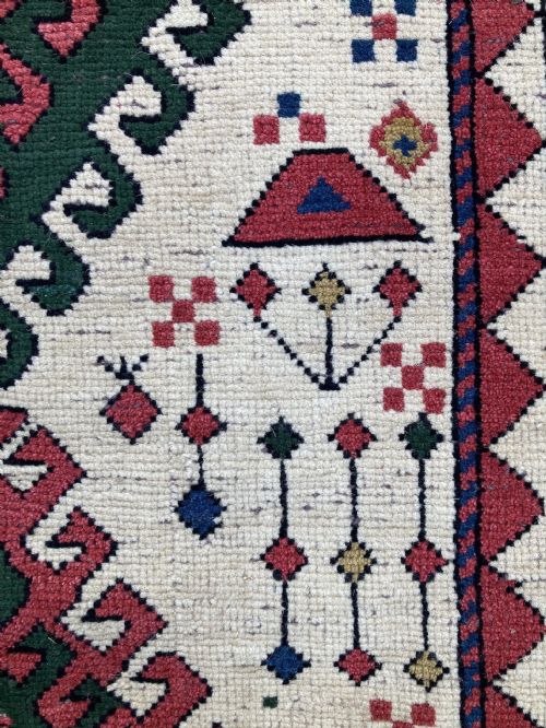 ANTIQUE CAUCASIAN KAZAK RUG 182M X 097M - ADDITIONAL PHOTO 11