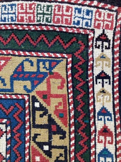ANTIQUE CAUCASIAN KAZAK RUG 182M X 097M - ADDITIONAL PHOTO 12