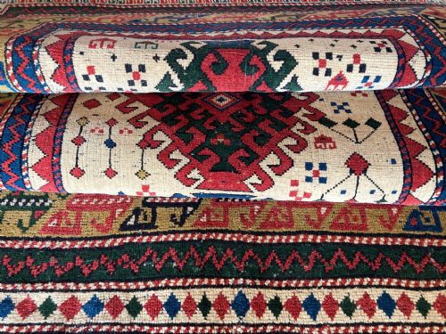 ANTIQUE CAUCASIAN KAZAK RUG 182M X 097M - ADDITIONAL PHOTO 13