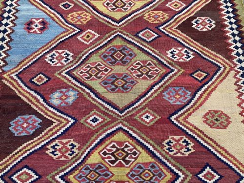 ANTIQUE QASHQAI KILIM 202M X 137M - ADDITIONAL PHOTO 4