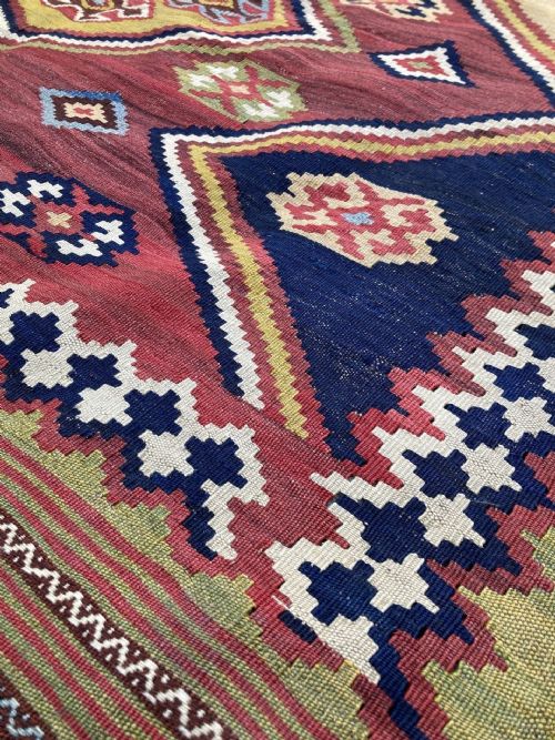 ANTIQUE QASHQAI KILIM 202M X 137M - ADDITIONAL PHOTO 6