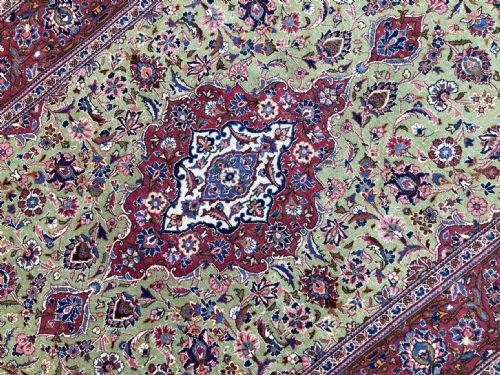 ANTIQUE KASHAN RUG 210M X 133M - ADDITIONAL PHOTO 9