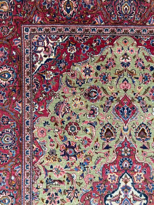 ANTIQUE KASHAN RUG 210M X 133M - ADDITIONAL PHOTO 12