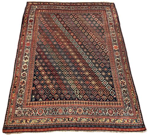 ANTIQUE TRIBAL QASHQAI RUG 181M X 138M - ADDITIONAL PHOTO 1