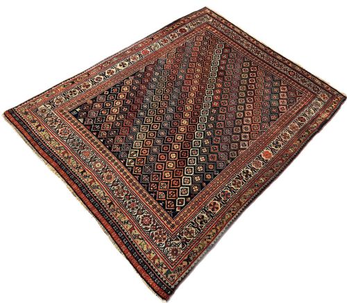 ANTIQUE TRIBAL QASHQAI RUG 181M X 138M - ADDITIONAL PHOTO 2
