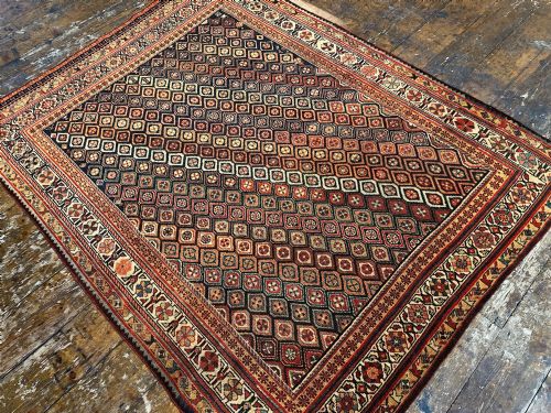 ANTIQUE TRIBAL QASHQAI RUG 181M X 138M - ADDITIONAL PHOTO 6