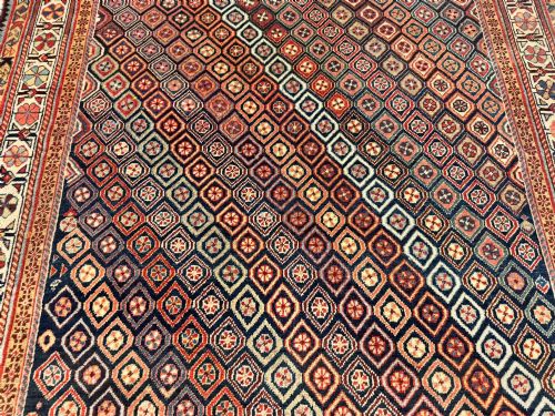 ANTIQUE TRIBAL QASHQAI RUG 181M X 138M - ADDITIONAL PHOTO 7