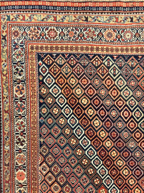 ANTIQUE TRIBAL QASHQAI RUG 181M X 138M - ADDITIONAL PHOTO 11
