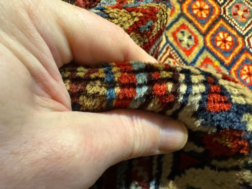 ANTIQUE TRIBAL QASHQAI RUG 181M X 138M - ADDITIONAL PHOTO 14