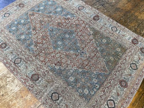 ANTIQUE TABRIZ RUG 168M X 116M - ADDITIONAL PHOTO 5