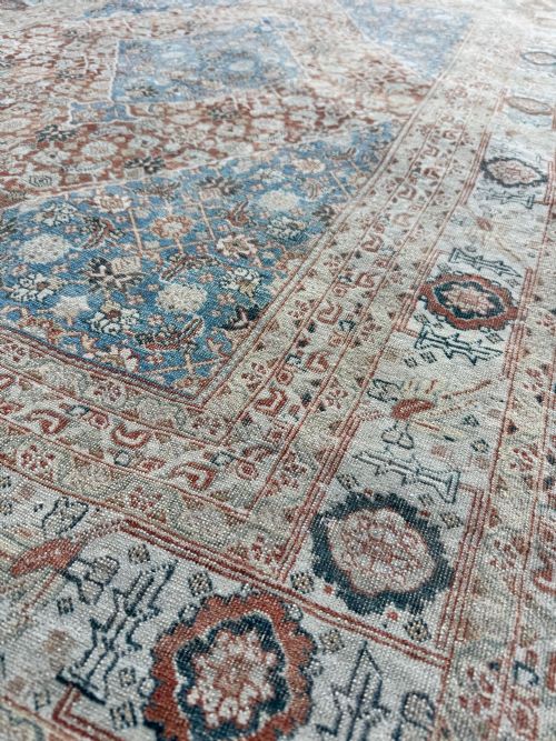 ANTIQUE TABRIZ RUG 168M X 116M - ADDITIONAL PHOTO 8