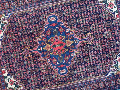 ANTIQUE SENNEH RUG 146M X 108M - ADDITIONAL PHOTO 10