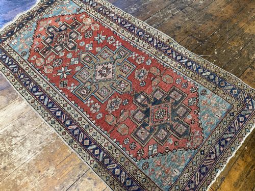 ANTIQUE HERIZ RUG 186M X 102M - ADDITIONAL PHOTO 4