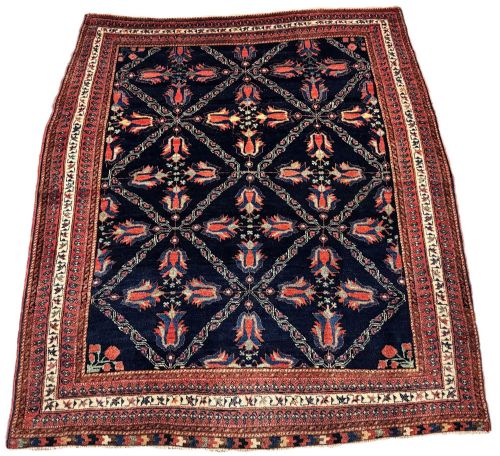ANTIQUE TRIBAL AFSHAR RUG 148M X 130M - ADDITIONAL PHOTO 1
