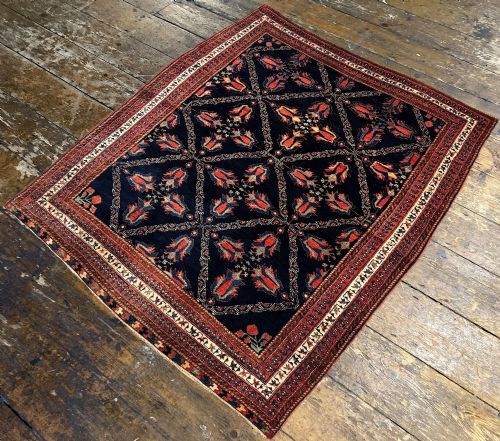 ANTIQUE TRIBAL AFSHAR RUG 148M X 130M - ADDITIONAL PHOTO 4