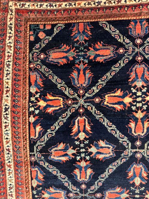 ANTIQUE TRIBAL AFSHAR RUG 148M X 130M - ADDITIONAL PHOTO 11