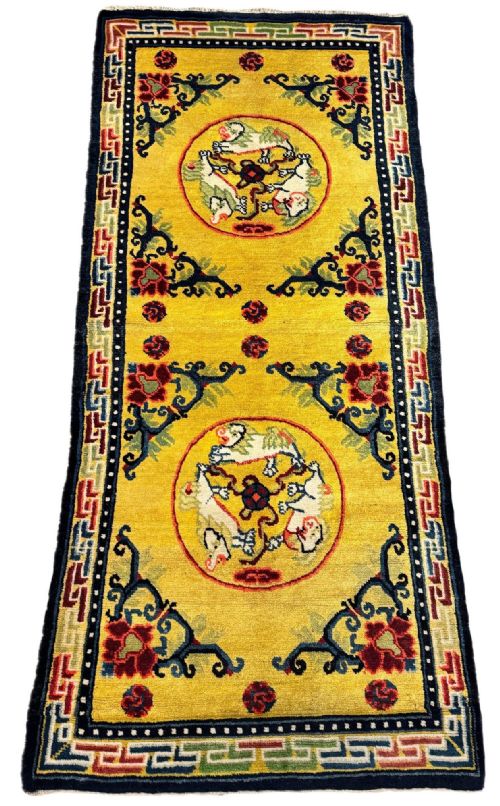 ANTIQUE CHINESE NINGXIA RUG 168M X 076M - ADDITIONAL PHOTO 1