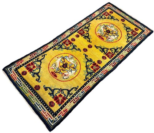 ANTIQUE CHINESE NINGXIA RUG 168M X 076M - ADDITIONAL PHOTO 2