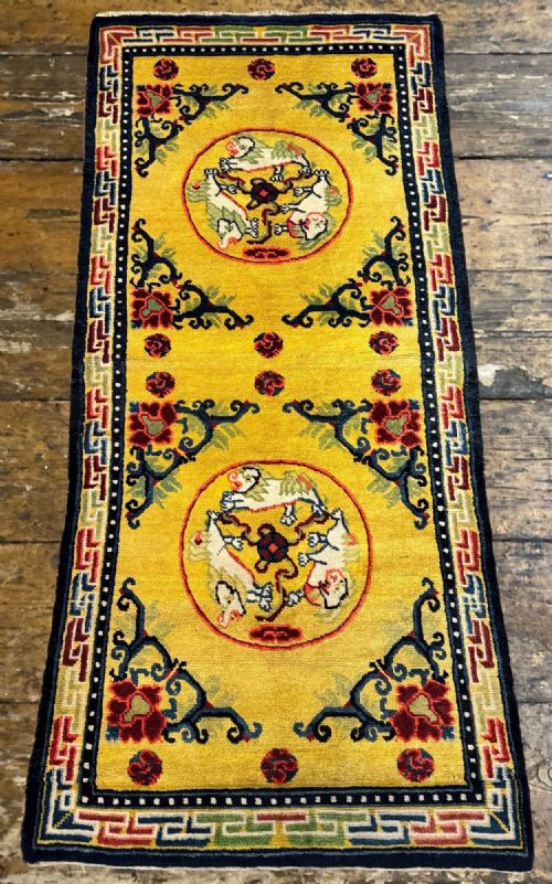 ANTIQUE CHINESE NINGXIA RUG 168M X 076M - ADDITIONAL PHOTO 3