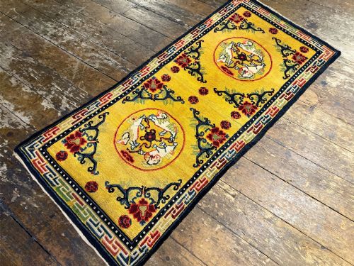 ANTIQUE CHINESE NINGXIA RUG 168M X 076M - ADDITIONAL PHOTO 4