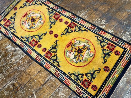 ANTIQUE CHINESE NINGXIA RUG 168M X 076M - ADDITIONAL PHOTO 5
