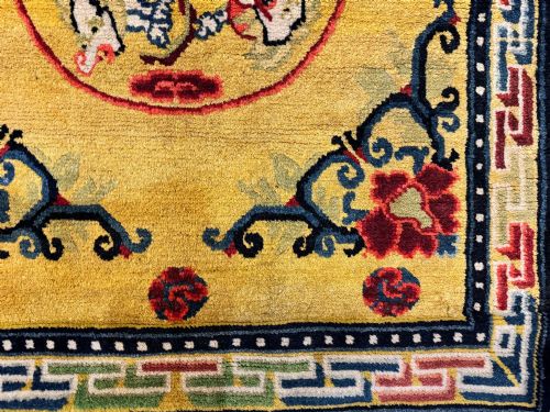 ANTIQUE CHINESE NINGXIA RUG 168M X 076M - ADDITIONAL PHOTO 6