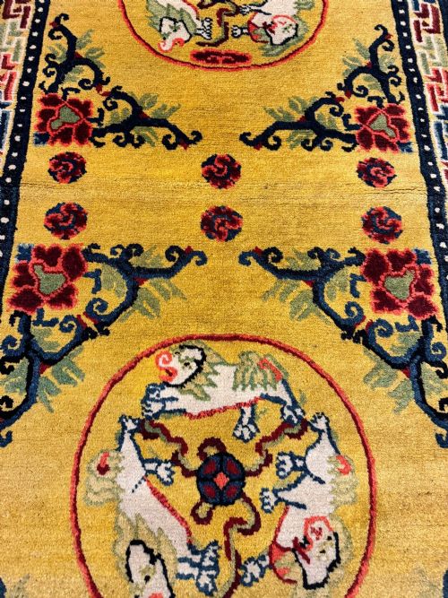 ANTIQUE CHINESE NINGXIA RUG 168M X 076M - ADDITIONAL PHOTO 7