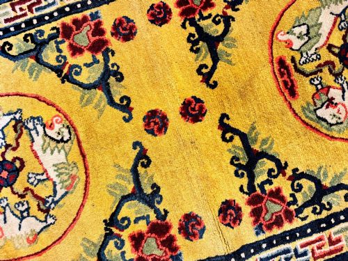 ANTIQUE CHINESE NINGXIA RUG 168M X 076M - ADDITIONAL PHOTO 8