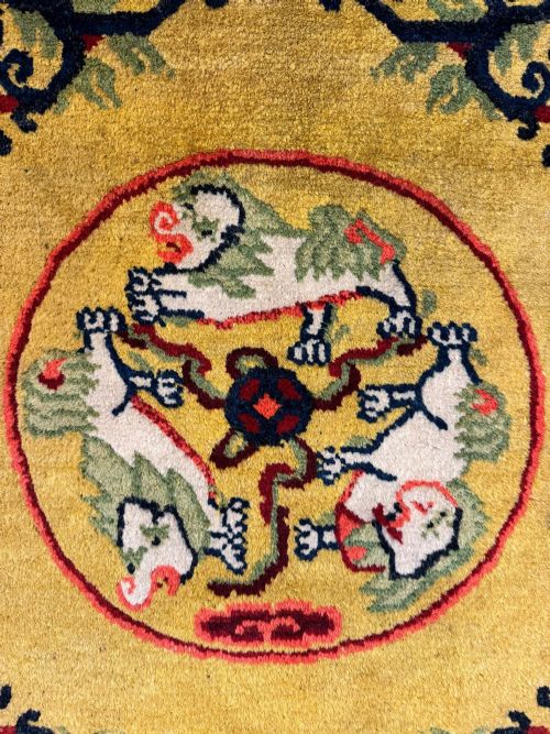 ANTIQUE CHINESE NINGXIA RUG 168M X 076M - ADDITIONAL PHOTO 9